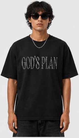 God’s Plan Typography T-Shirt – Minimal Premium Streetwear Tee